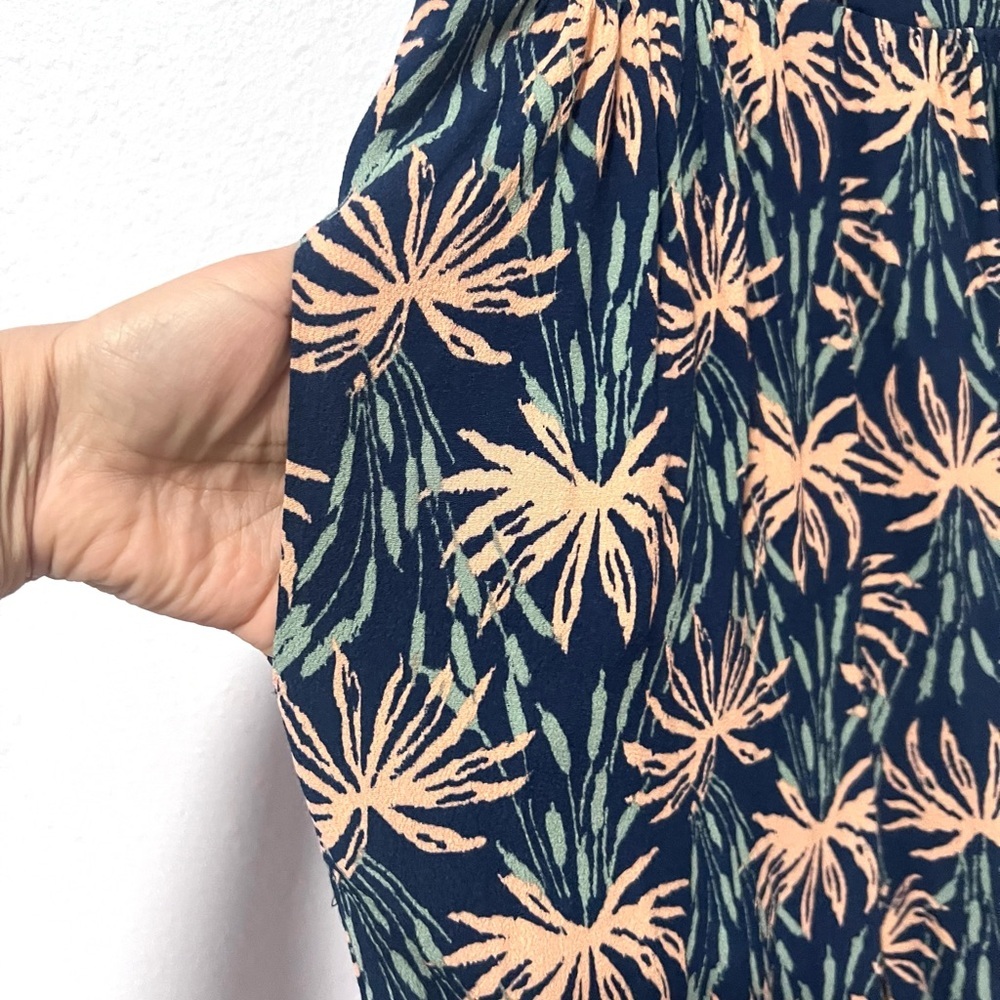 Madewell Palm print jumpsuit summer resort wear 2‎ - Picture 7 of 15